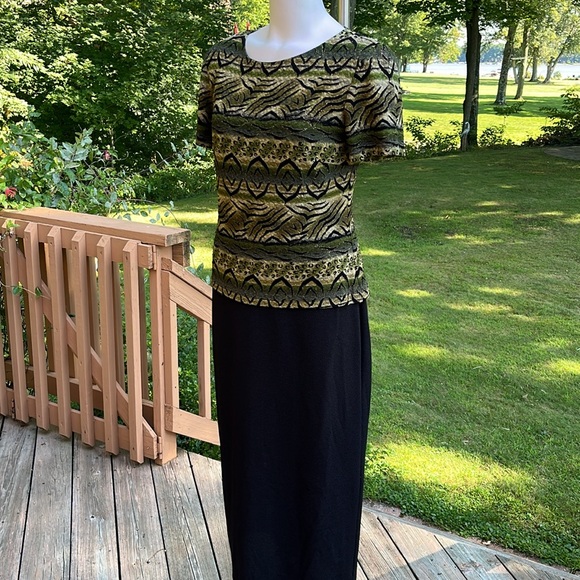 Vintage Dressbarn 80’s stretch sheath dress 8 - Picture 3 of 10